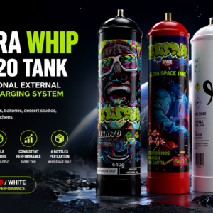 ULTRA WHIP 1L|660g N2O Cream Charger Tank | 99.99% Food Grade Nitrous Oxide