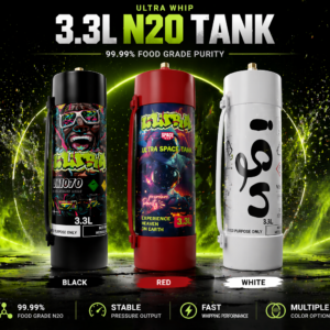 ULTRA WHIP 3.3L|2046g N2O Cream Charger Tank | 99.99% Food Grade Nitrous Oxide